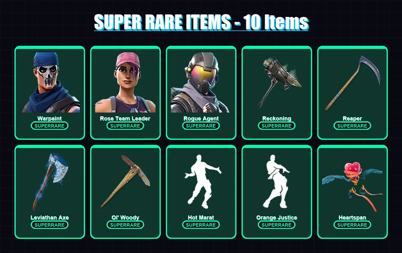 [PC/XBOX/PSN] | Warpaint | Rose Team Leader | Rogue Agent | Kymera | Raz | 141 skin | 115 pickaxe | 116 emote | 120 glider | Lv1729