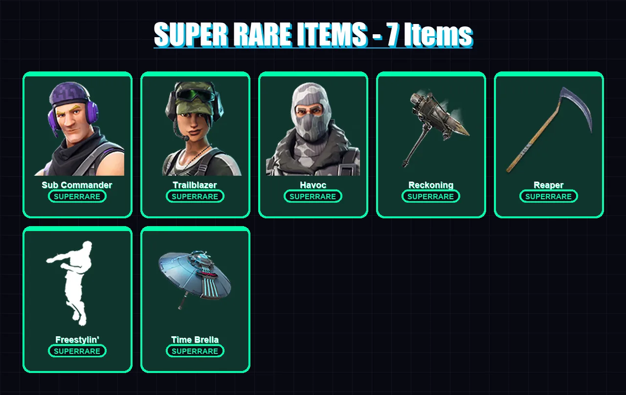 [PC/XBOX/PSN] | Sub Commander | Trailblazer | Havoc | A.I.M. | Zenith | 15 skin | 12 pickaxe | 18 emote | 21 glider | Lv258