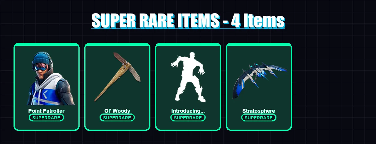 [PS4/PS5/XBOX/PC] | Point Patroller | Fade | Nezumi | Eternal Knight | Kit | 23 skin | 30 pickaxe | 29 emote | 26 glider | Lv346