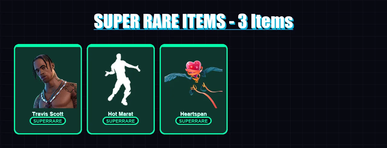 [SWITCH/PSN/PC] | Travis Scott | Fusion | Gear Specialist Maya | Catalyst | Blackheart | 55 skin | 56 pickaxe | 59 emote | 57 glider | Lv1056