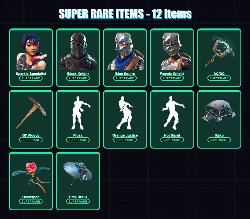 [PC/XBOX] | Sparkle Specialist | Black Knight | Blue Squire | Royale Knight | Predator | 117 skin | 147 pickaxe | 116 emote | 134 glider | Lv2491