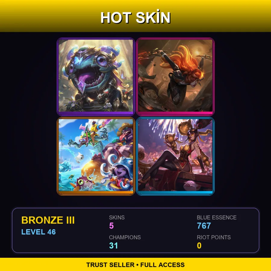 SG | Lv46 | Bronze III | 5 Skin | 31 Champ