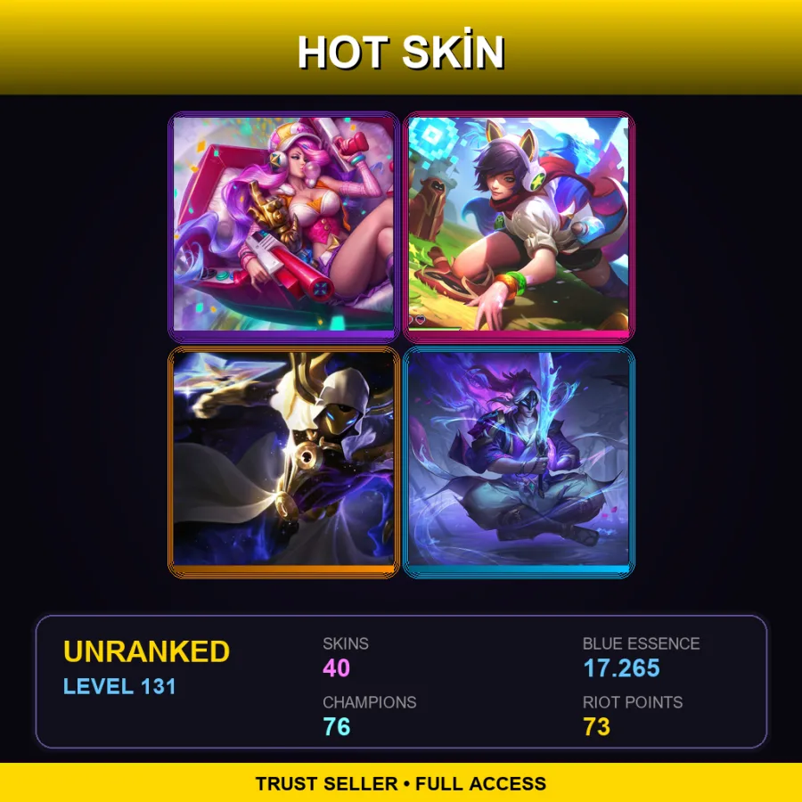 EUW | Lv131 | Unranked | 40 Skin | 76 Champ — Cosmic Reaver Kassadin