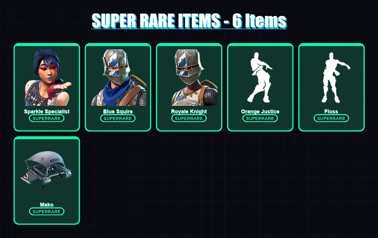 [PC/XBOX] | Sparkle Specialist | Blue Squire | Royale Knight | Drift | Huntress | 7 skin | 11 pickaxe | 16 emote | 18 glider | Lv320