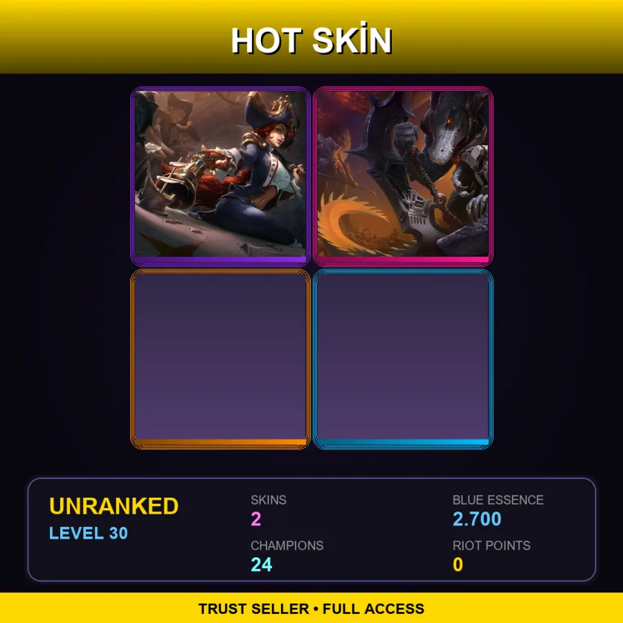 LAS | Lv30 | Unranked | 2 Skin | 24 Champ