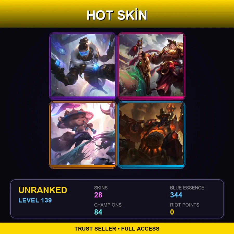 LAS | Lv139 | Unranked | 28 Skin | 84 Champ