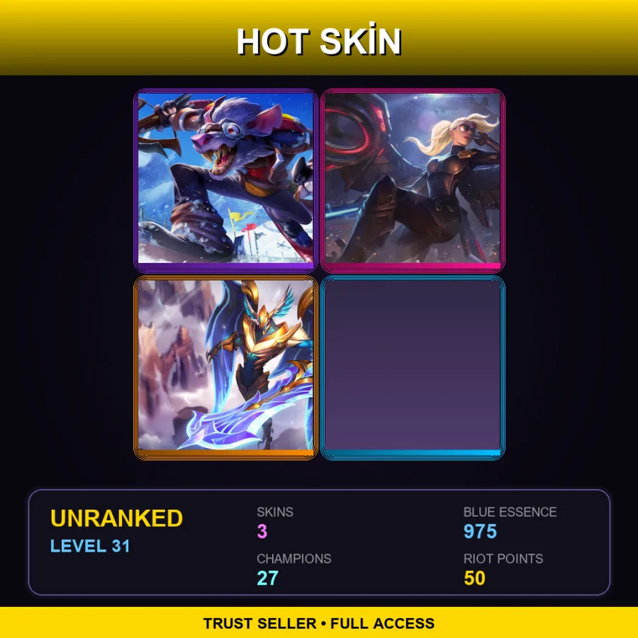 EUNE | Whistler Village Twitch | Riot Kayle | Justicar Aatrox | 3 Skin | 27 Champ | Lv31