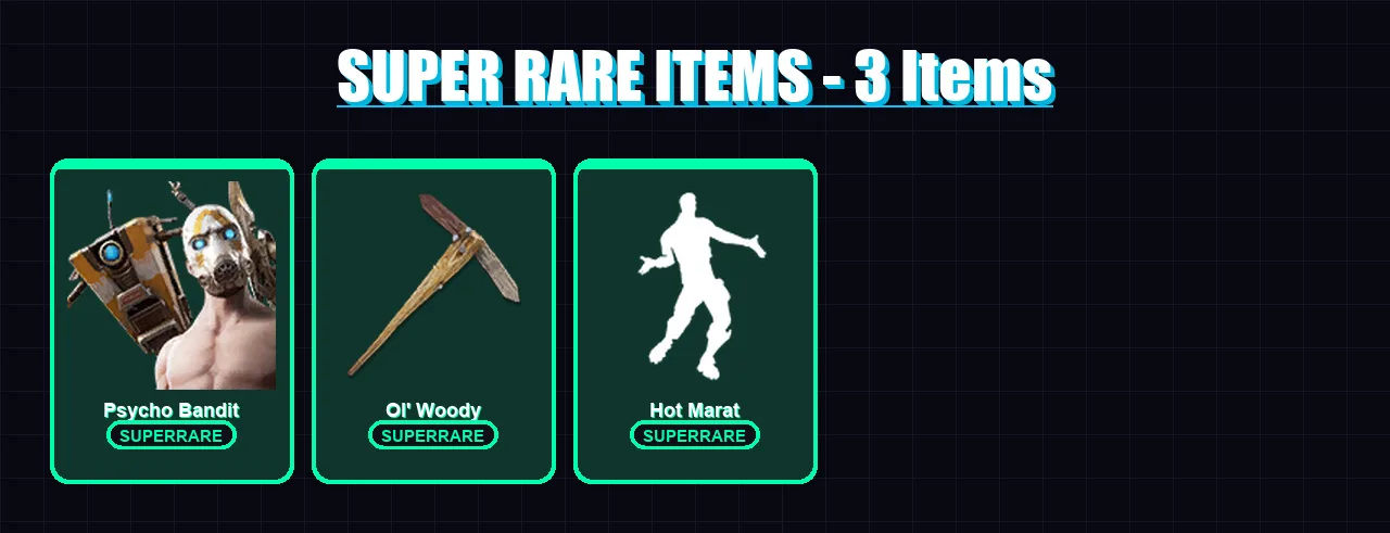 [PC/PSN] | Psycho Bandit | Blackheart | Hybrid | Lynx | Ruin | 181 skin | 231 pickaxe | 183 emote | 143 glider | Lv3179