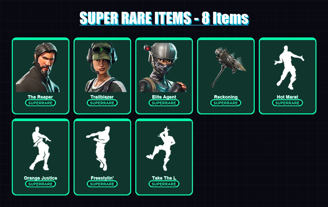 [PC/PSN] | The Reaper | Trailblazer | Elite Agent | Ragnarok | Omega | 37 skin | 38 pickaxe | 48 emote | 43 glider | Lv731