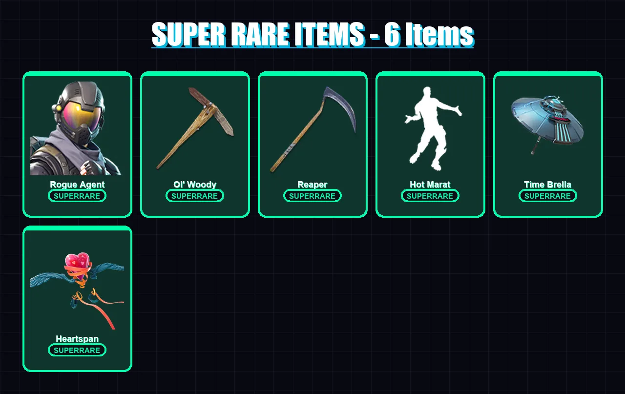 [PC/PSN] | Rogue Agent | Twyn | Raz | Peter Griffin | Valeria | 264 skin | 318 pickaxe | 232 emote | 222 glider | Lv3734