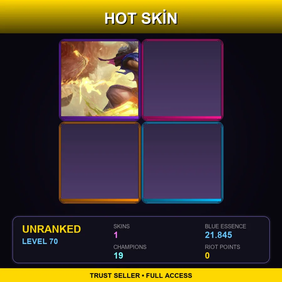 LAN | Lv70 | Unranked | 1 Skin | 19 Champ — Sandstorm Ekko