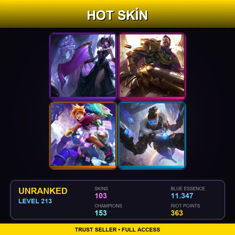 EUNE | Lv213 | Unranked | 103 Skin | 153 Champ — Royal Guard Fiora