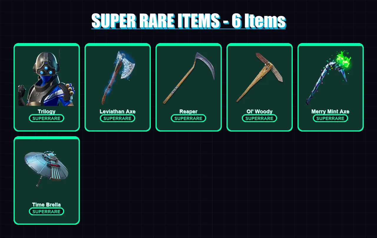 [SWITCH/PC] | Trilogy | Predator | Omegarok | Sentinel | Menace | 165 skin | 165 pickaxe | 119 emote | 121 glider | Lv2150