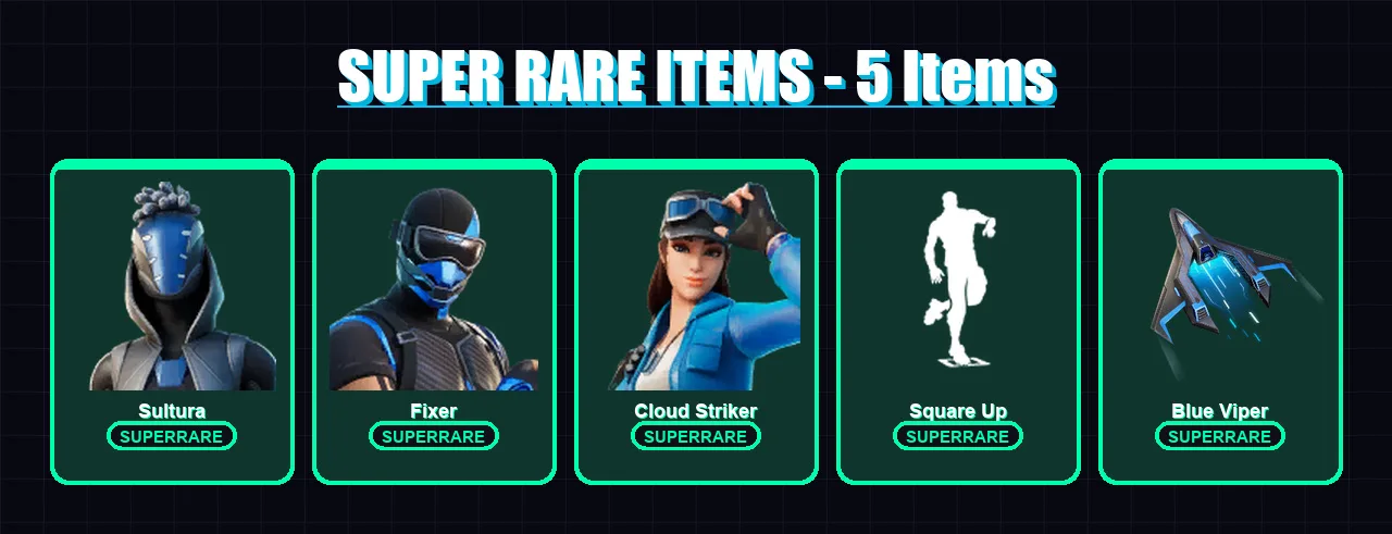 [PS4/PS5/XBOX/PC] | Sultura | Fixer | Cloud Striker | Raz | Kymera | 53 skin | 69 pickaxe | 39 emote | 57 glider | Lv704