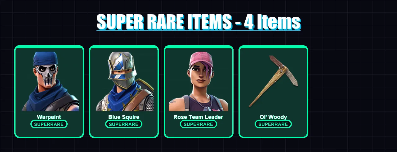 [PC/XBOX/PSN] | Warpaint | Blue Squire | Rose Team Leader | Mission Specialist | Beerus | 5 skin | 8 pickaxe | 7 emote | 10 glider | Lv146