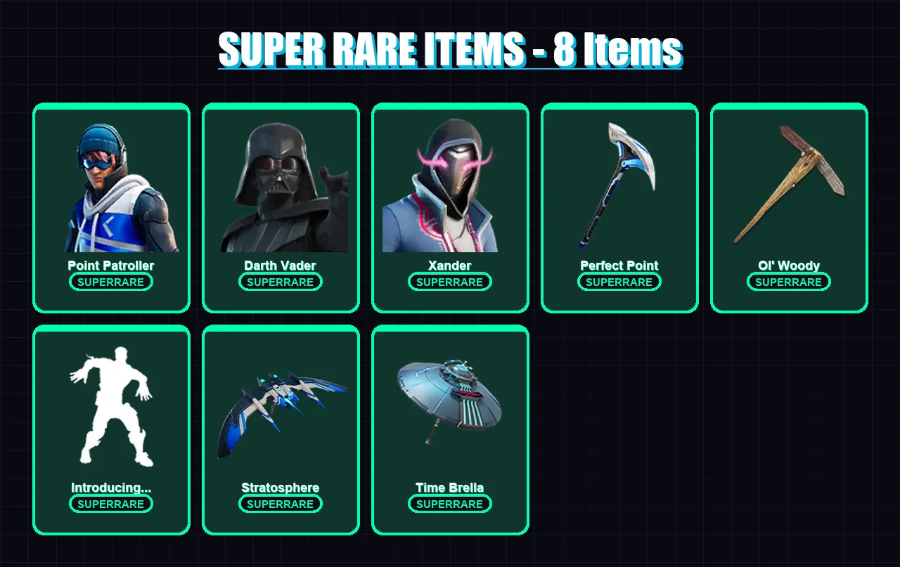 [PS4/PS5/PC] | Point Patroller | Darth Vader | Xander | Fusion | Eternal Knight | 220 skin | 276 pickaxe | 214 emote | 228 glider | Lv3700 — Fortnite account