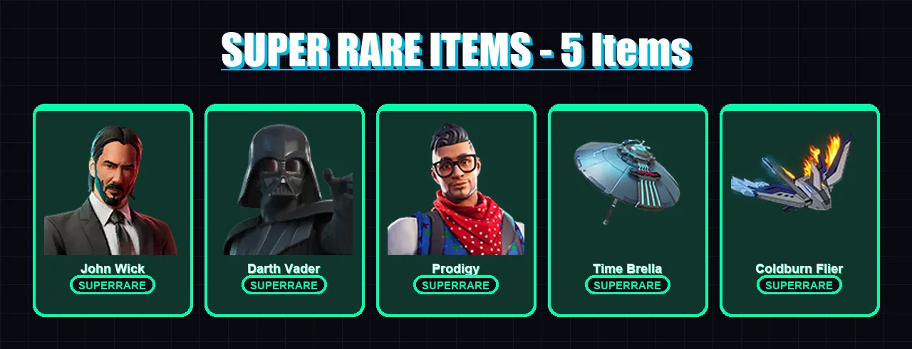 [PS4/PS5/XBOX/PC] | John Wick | Darth Vader | Prodigy | Malik | The Ageless | 207 skin | 175 pickaxe | 120 emote | 118 glider | Lv1051