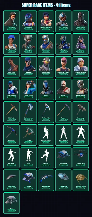 [PS4/PS5/XBOX/PC] | The Reaper | Astro Jack | Sparkle Specialist | 279 skin | Lv2726 — Fortnite account
