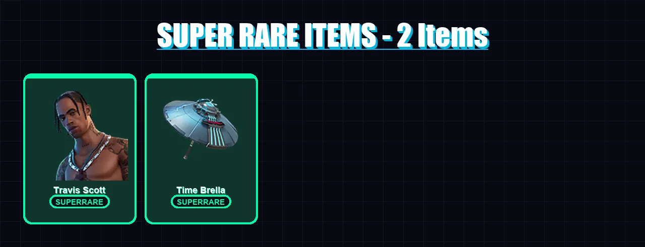[PC/XBOX] | Travis Scott | Mandalorian | Sentinel | Fusion | Vendetta | 130 skin | 166 pickaxe | 146 emote | 126 glider | Lv1698