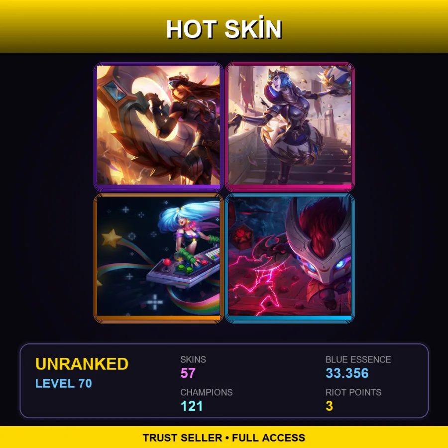 LAS | Lv70 | Unranked | 57 Skin | 121 Champ — Dragonwing Corki