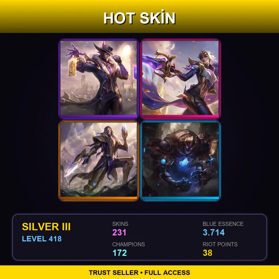 BR | Lv418 | Silver III | 231 Skin | 172 Champ