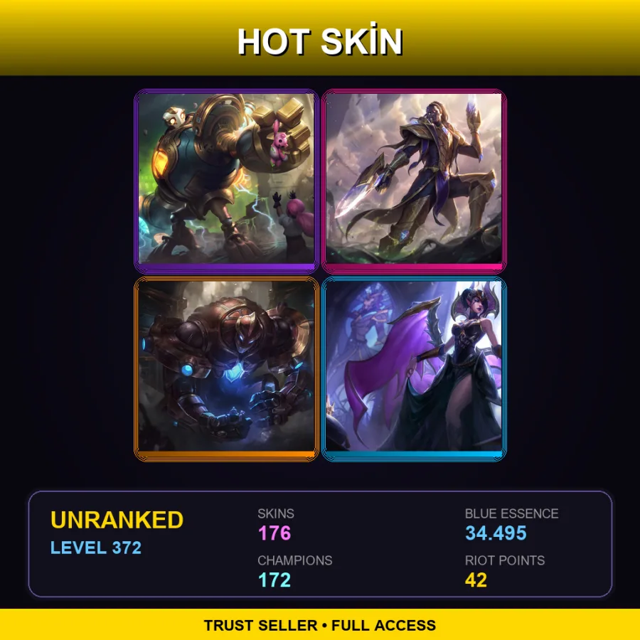 VN | Lv372 | Unranked | 176 Skin | 172 Champ — Wicked Lulu