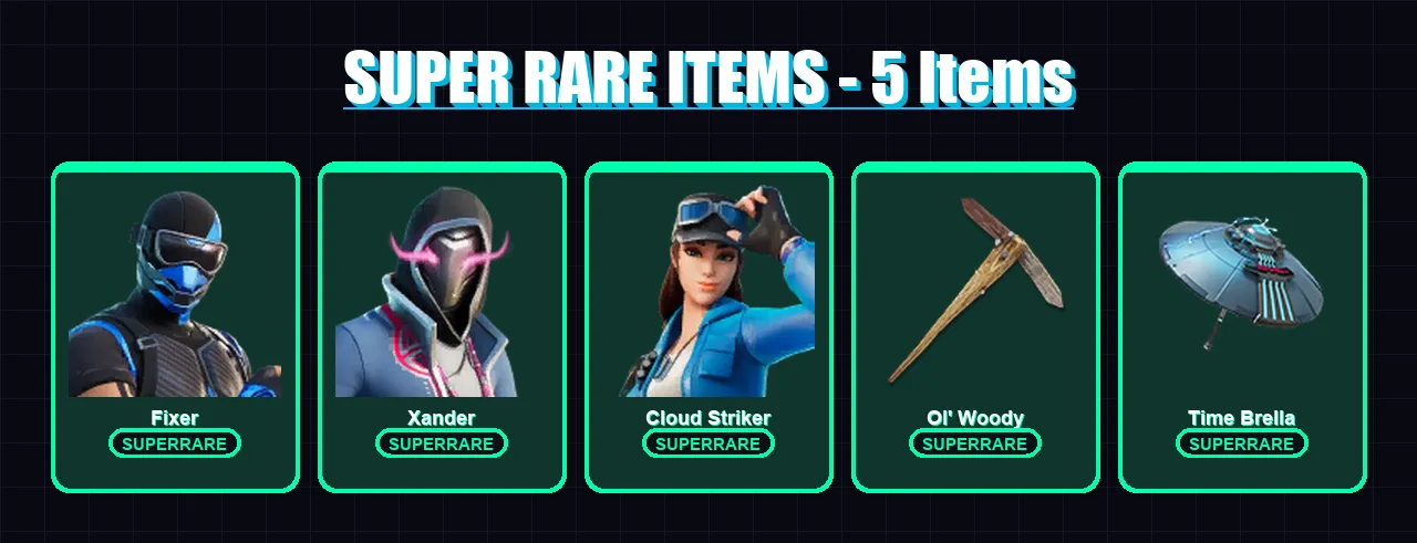 [PC/XBOX] | Fixer | Xander | Cloud Striker | The Imagined | Eternal Knight | 151 skin | 180 pickaxe | 138 emote | 142 glider | Lv2116