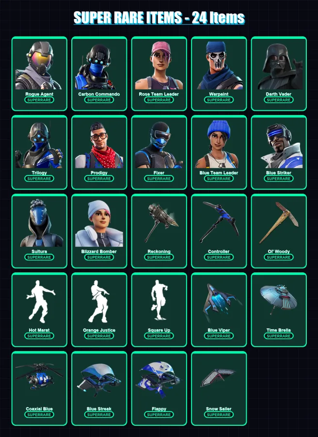 [PS4/PS5/XBOX/PC] | Rogue Agent | Carbon Commando | Rose Team Leader | 236 skin | Lv2696