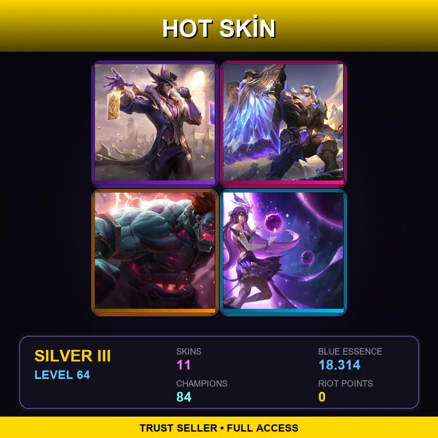 BR | Lv64 | Silver III | 11 Skin | 84 Champ