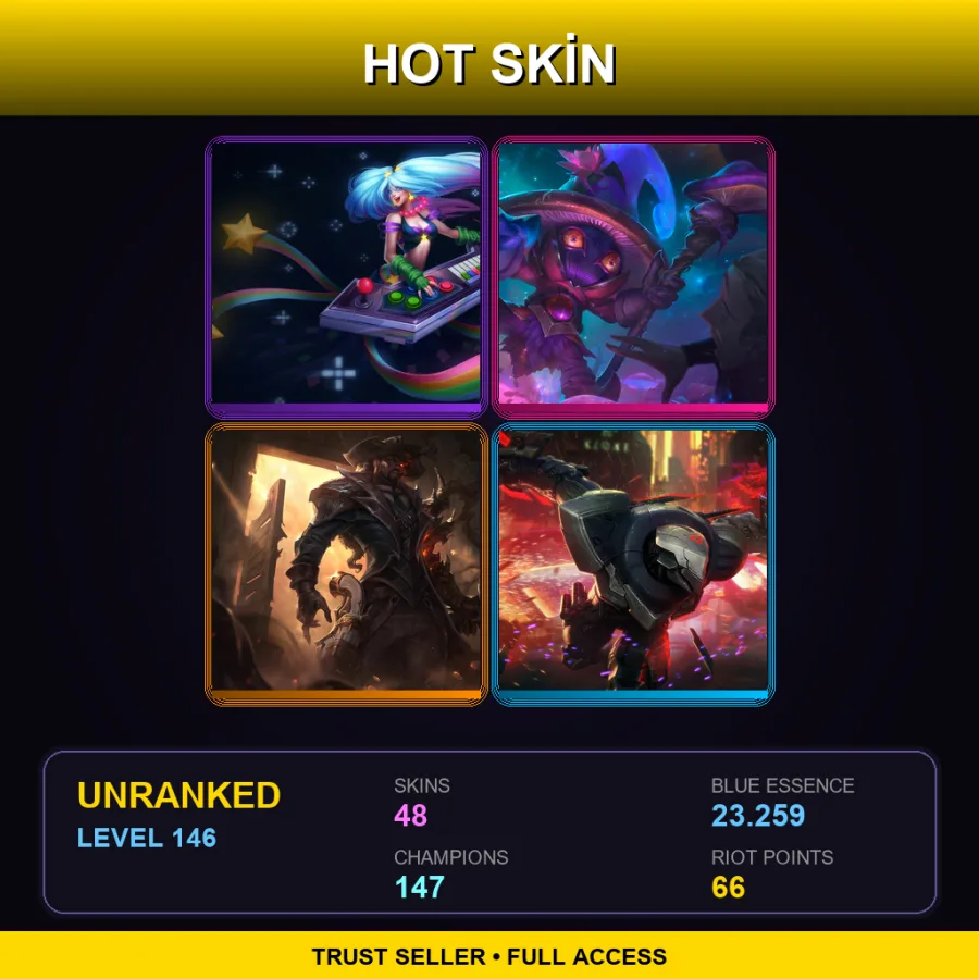 BR | Lv146 | Unranked | 48 Skin | 147 Champ
