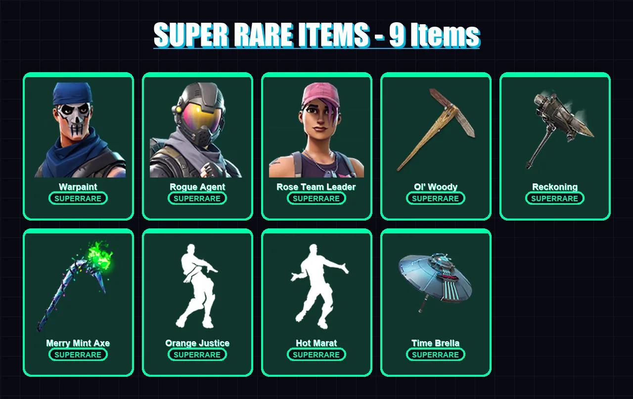 [PC/PSN] | Warpaint | Rogue Agent | Rose Team Leader | Hybrid | Midas | 103 skin | 108 pickaxe | 123 emote | 113 glider | Lv1684 — Fortnite account
