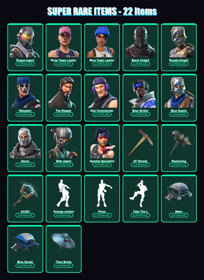 [PS4/PS5/XBOX/PC] | Rogue Agent | Rose Team Leader | Blue Team Leader | 45 skin | Lv529