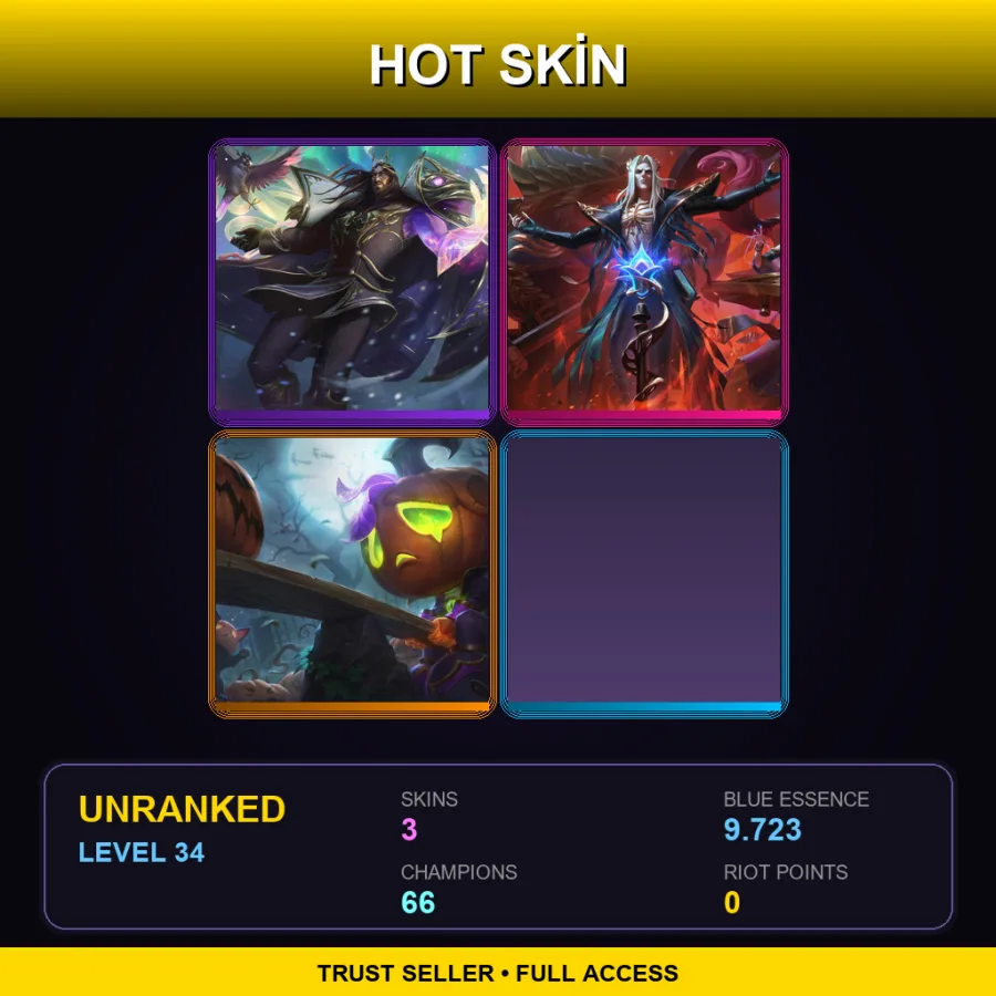 VN | Lv34 | Unranked | 3 Skin | 66 Champ