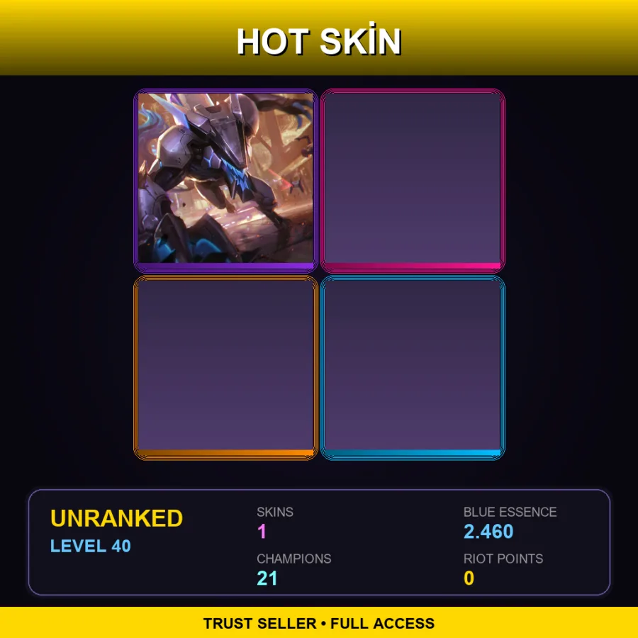 LAS | PROJECT: Warwick | 1 Skin | 21 Champ | Lv40