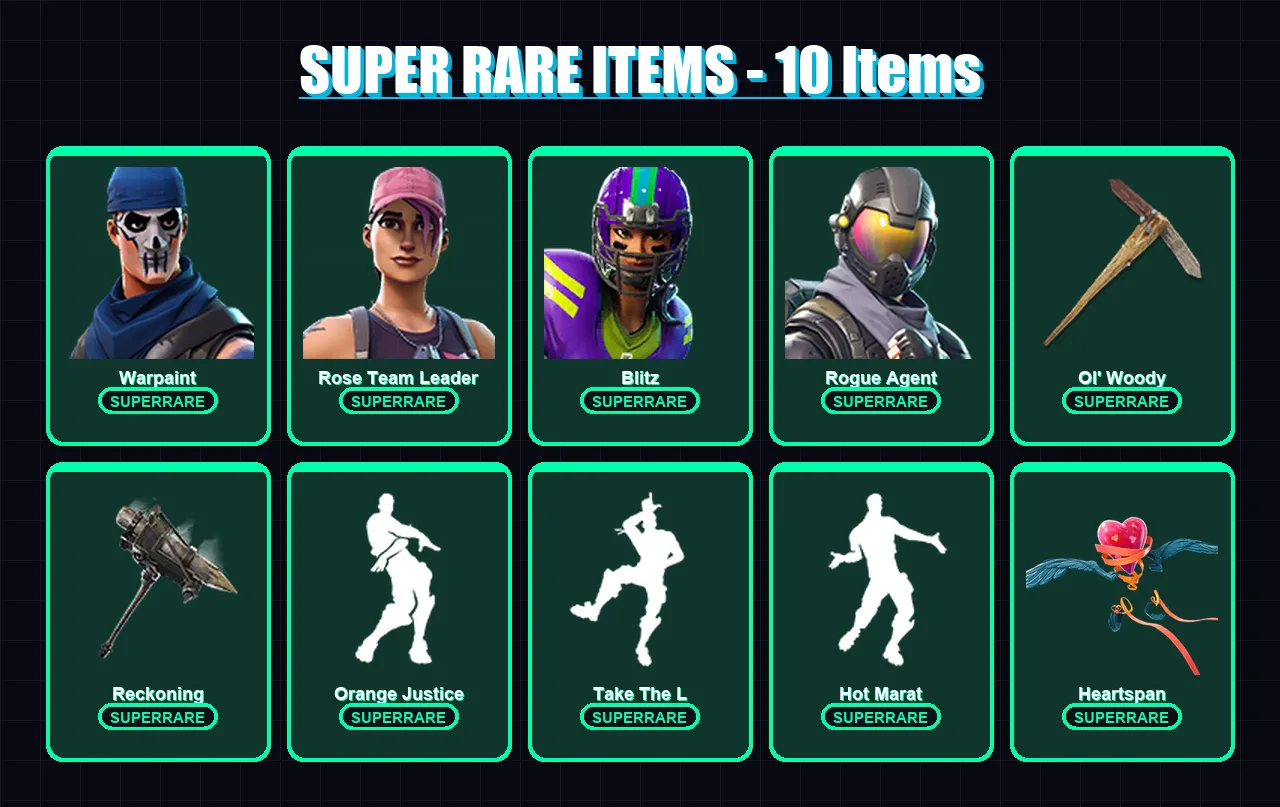 [PC/PSN] | Omega | Warpaint | Rose Team Leader | Blitz | Rogue Agent | 123 skin | 138 pickaxe | 168 emote | 129 glider | Lv1921