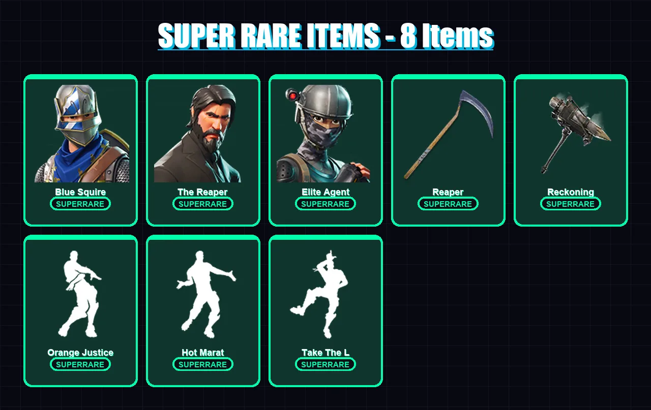 [SWITCH/XBOX/PSN/PC] | Blue Squire | The Reaper | Elite Agent | Love Ranger | Enforcer | 78 skin | 34 pickaxe | 67 emote | 47 glider | Lv836