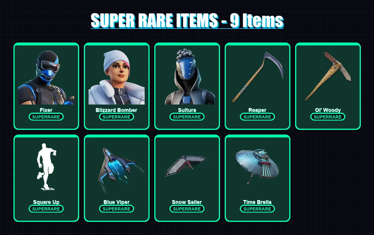 [PS4/PS5/PC] | Fixer | Blizzard Bomber | Sultura | The Scientist | Catalyst | 178 skin | 214 pickaxe | 223 emote | 177 glider | Lv2836