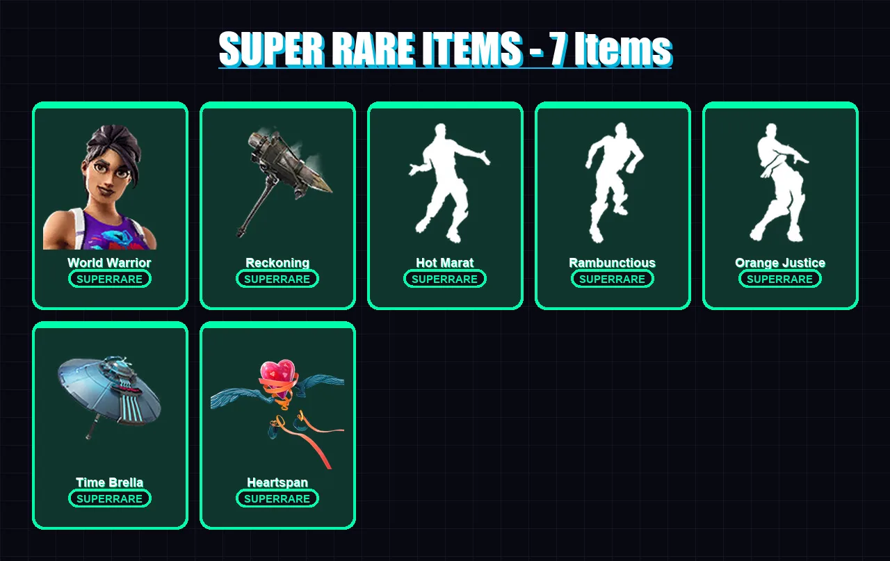 [PC/PSN] | World Warrior | Ragnarok | Omega | Luxe | Enforcer | 73 skin | 104 pickaxe | 102 emote | 107 glider | Lv1982