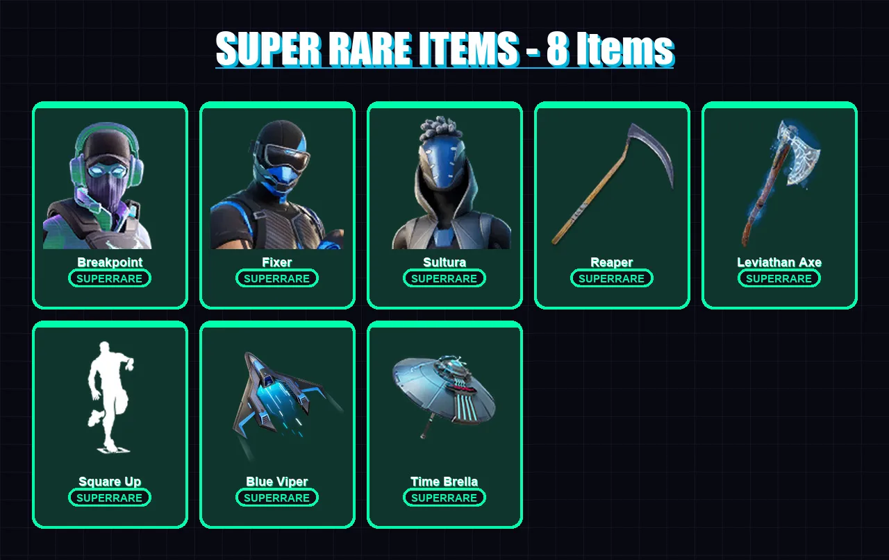 [PC/XBOX] | Breakpoint | Fixer | Sultura | Midas Rex | Nezumi | 202 skin | 222 pickaxe | 124 emote | 135 glider | Lv2722