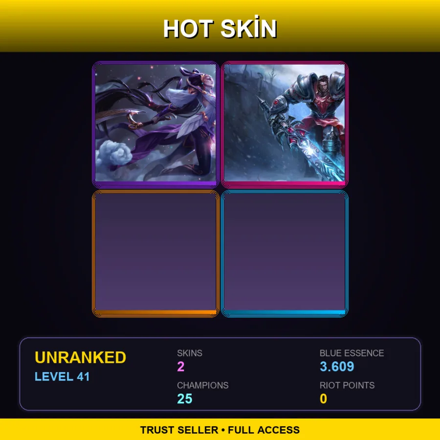 TR | Lv41 | Unranked | 2 Skin | 25 Champ