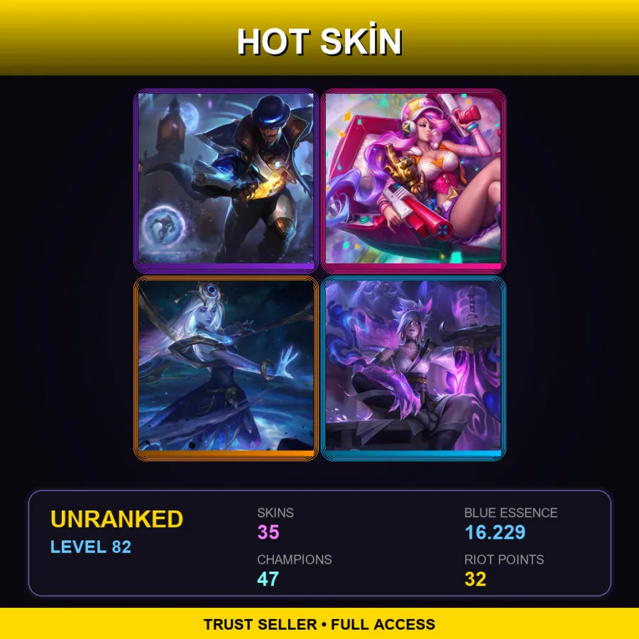 LAS | Lv82 | Unranked | 35 Skin | 47 Champ — Firecracker Teemo