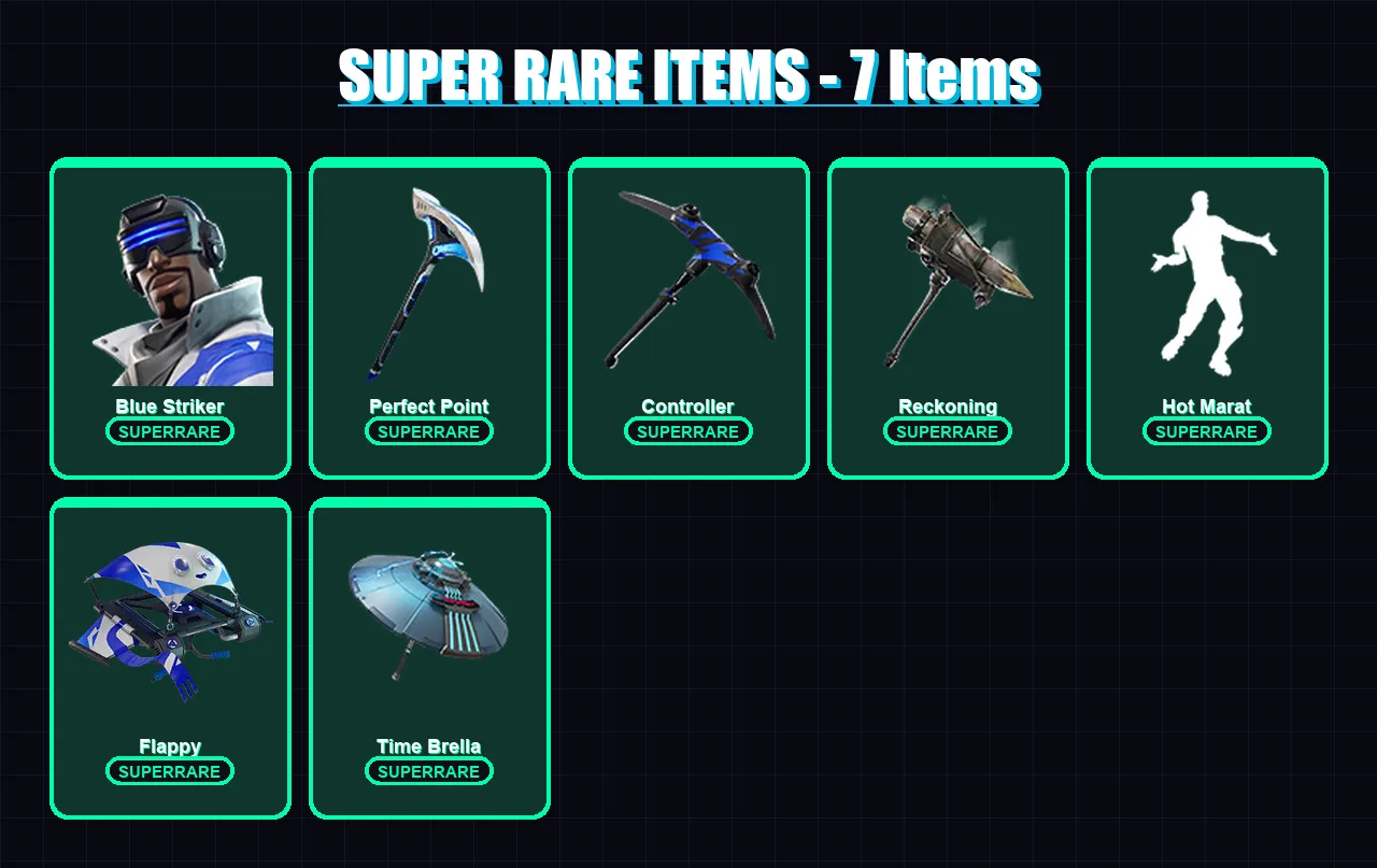 [PC/XBOX/PSN] | Blue Striker | Spectra Knight | The Foundation | Omegarok | Blackheart | 30 skin | 45 pickaxe | 48 emote | 51 glider | Lv835 — Fortnite account