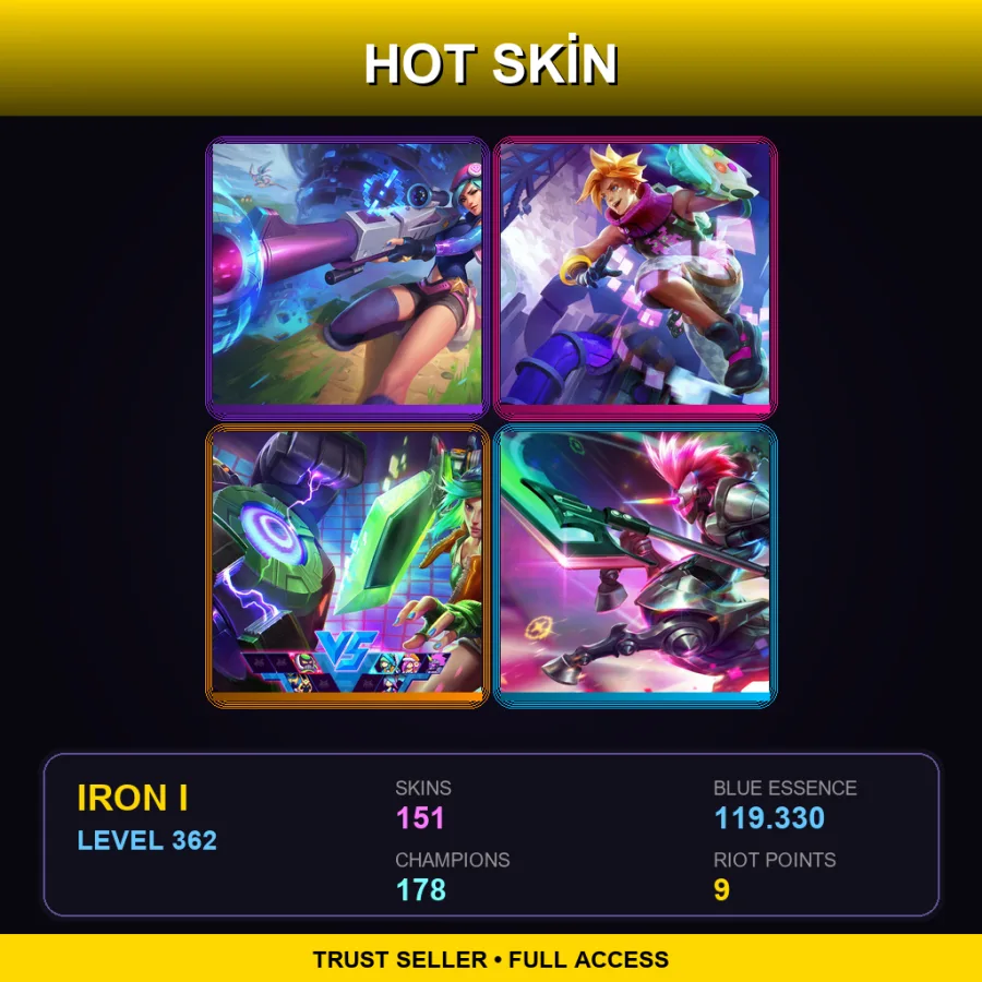 BR | Lv362 | Iron I | 151 Skin | 178 Champ