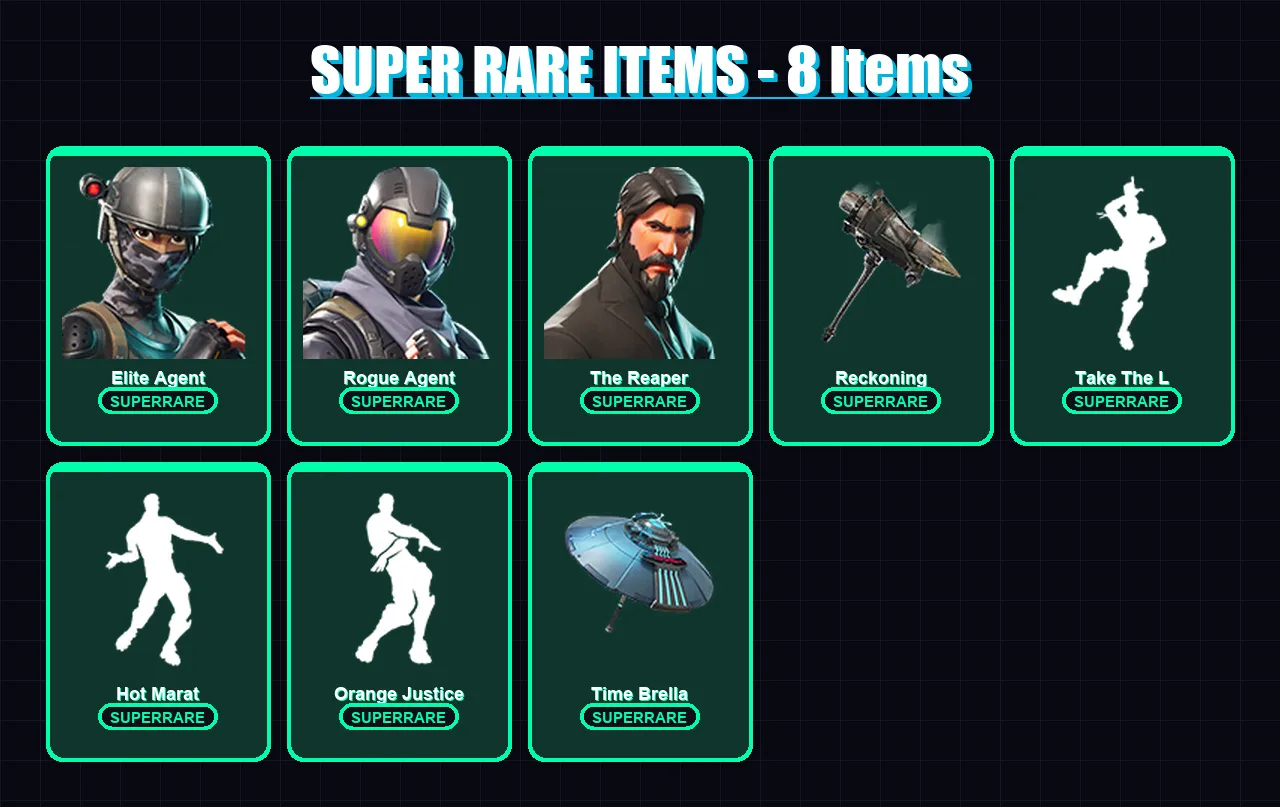 [PC/PSN] | Elite Agent | Rogue Agent | The Reaper | Spider Knight | Leviathan | 128 skin | 108 pickaxe | 104 emote | 91 glider | Lv923