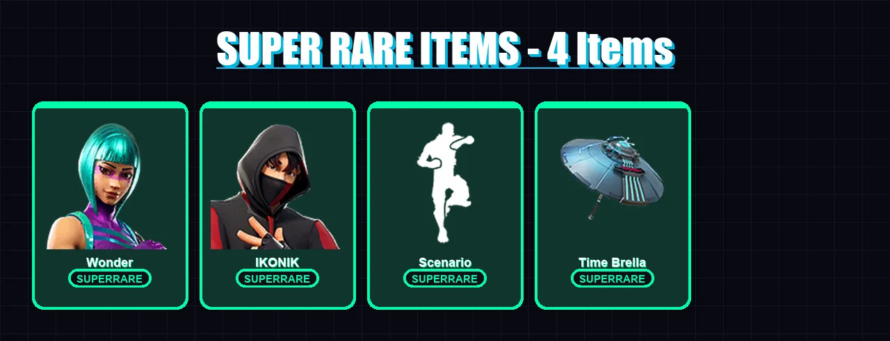 [PC/XBOX/PSN] | Wonder | IKONIK | Eternal Knight | Hybrid | Fade | 42 skin | 94 pickaxe | 88 emote | 81 glider | Lv1744