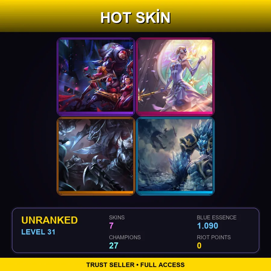 LAS | Lv31 | Unranked | 7 Skin | 27 Champ