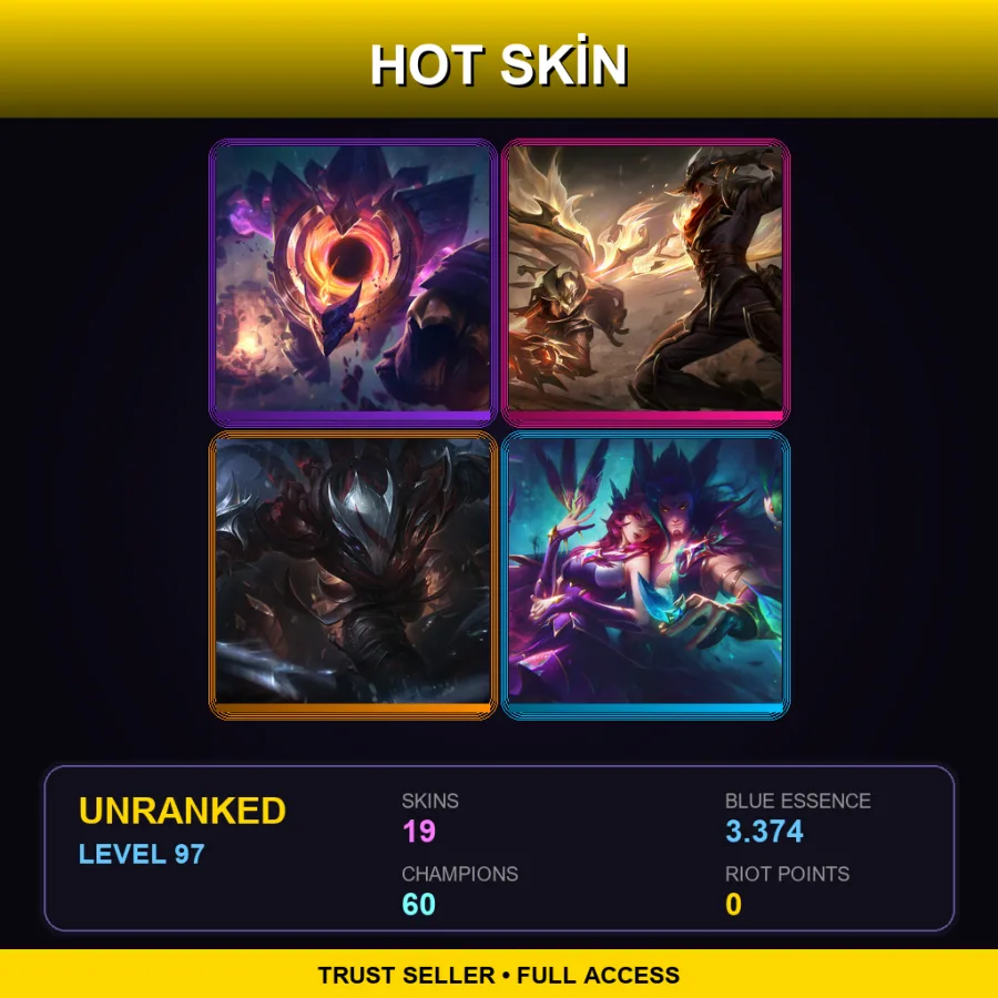 LAS | Lv97 | Unranked | 19 Skin | 60 Champ