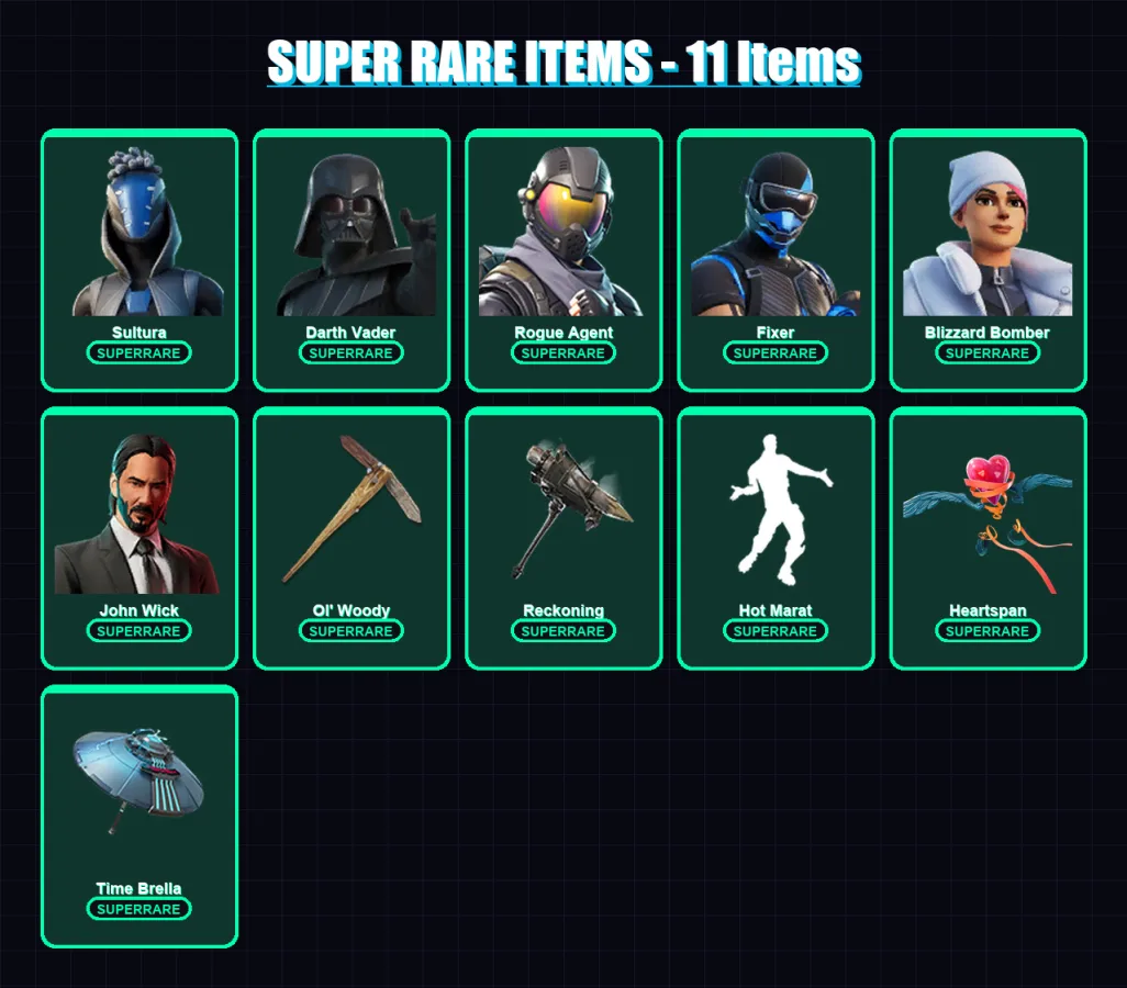 [PC/XBOX] | Sultura | Darth Vader | Rogue Agent | Fixer | Blizzard Bomber | 251 skin | 263 pickaxe | 214 emote | 201 glider | Lv2498 — Fortnite account
