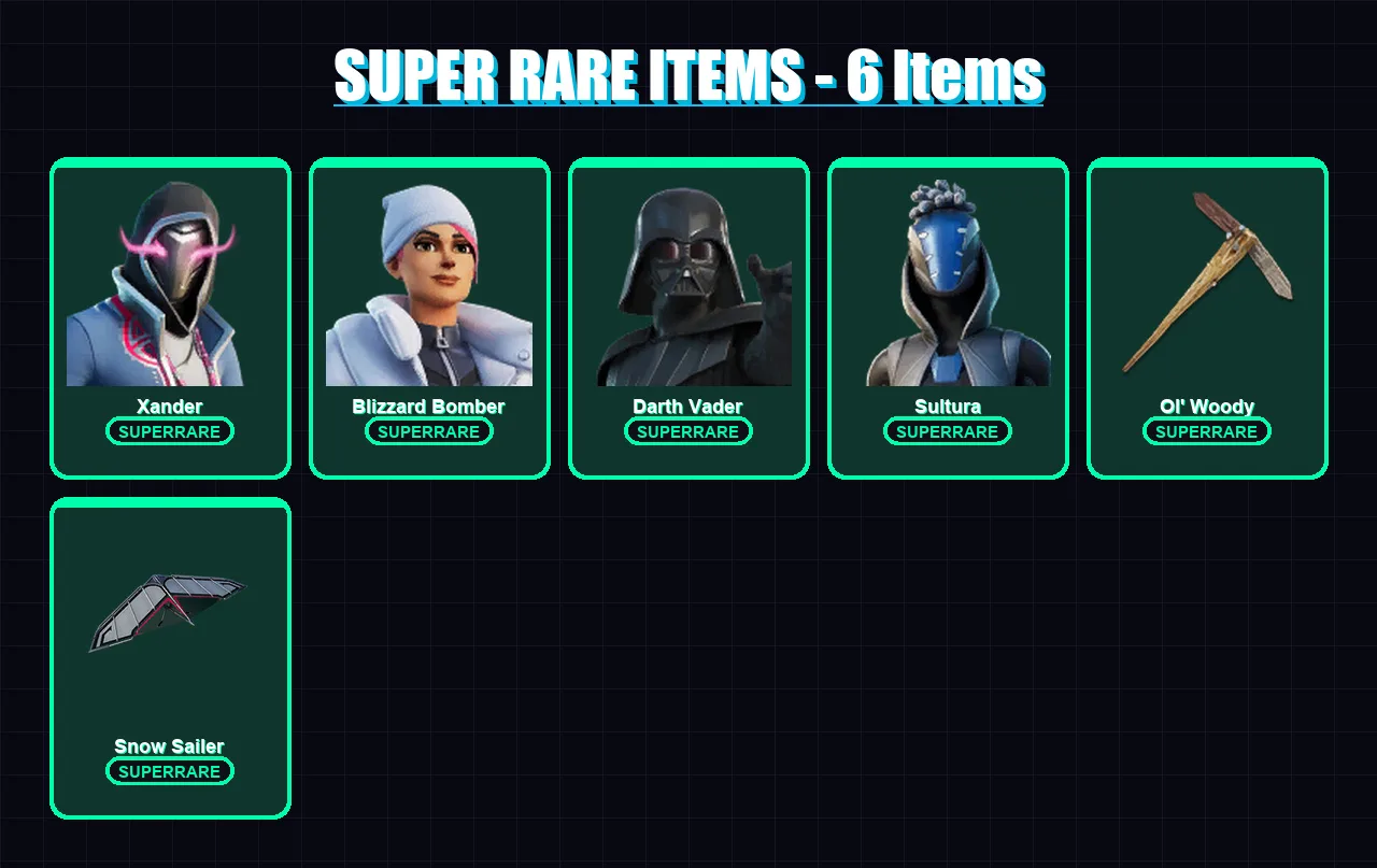 [PS4/PS5/PC] | Xander | Blizzard Bomber | Darth Vader | Sultura | Alli | 159 skin | 156 pickaxe | 103 emote | 98 glider | Lv1486 — Fortnite account