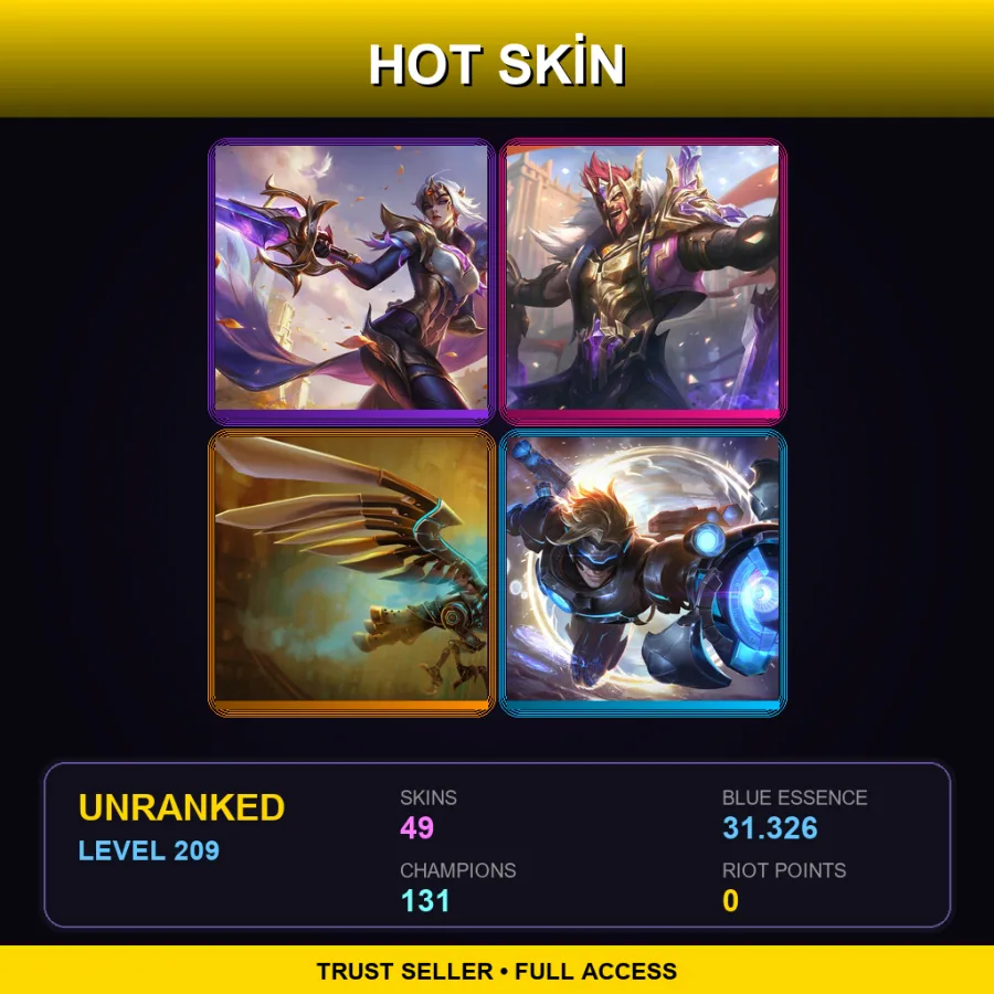 EUW | Lv209 | Unranked | 49 Skin | 131 Champ — Hextech Anivia